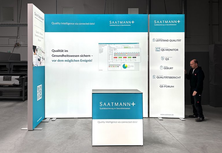 Pared de exposición LED - ALU STAR - Saatmann GmbH