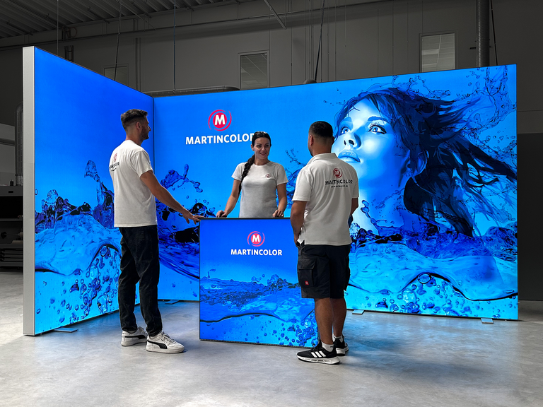 ALU STAR - stand de exposición LED